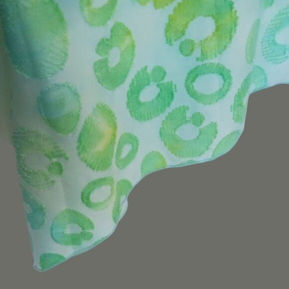 Paris Colorful Layered Tunic Top With 3/4 Sleeves & Abstract Design Size Small - Picture 7 of 10